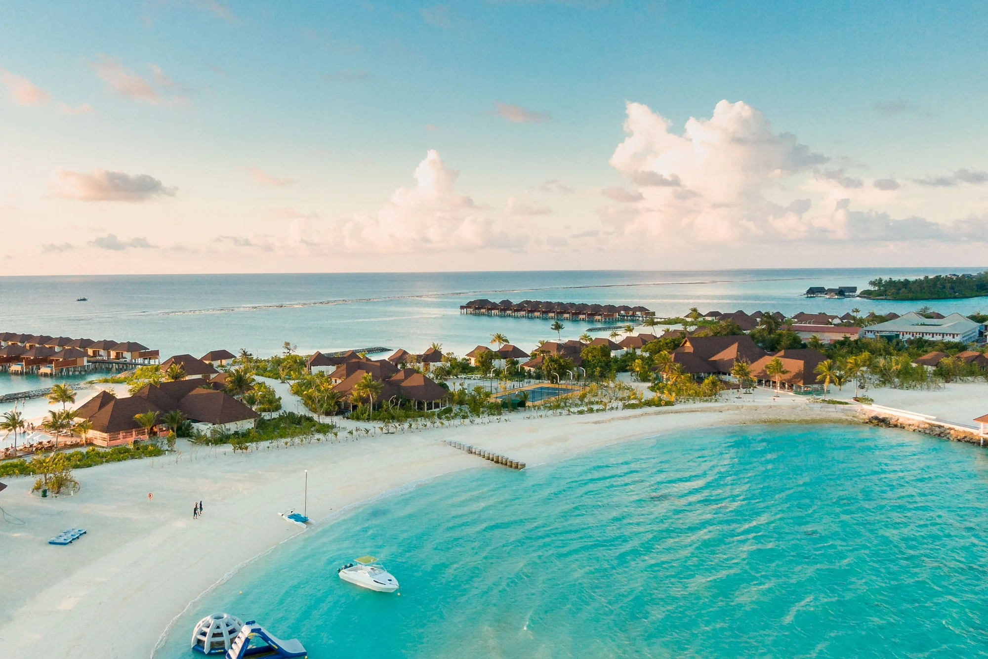Private turquoise beach